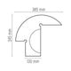 Flos Biagio Table Light — dimensions