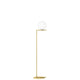 Flos IC F1 Floor Lamp in Brushed Brass — packshot