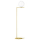 Flos IC F2 Floor Lamp in Brushed Brass — packshot