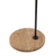 Flos IC F Outdoor Floor Lamp in Deep Brown with Travertino Imperiale Stone — packshot, base detail