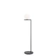 Flos IC F1 Outdoor Floor Lamp in Black with Black Lava Stone — packshot