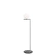 Flos IC F1 Outdoor Floor Lamp in Stainless Steel with Occhio di Pernice Stone — packshot