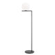 Flos IC F2 Outdoor Floor Lamp in Black with Black Lava Stone — packshot