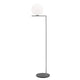 Flos IC F2 Outdoor Floor Lamp in Stainless Steel with Occhio di Pernice Stone — packshot