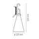 Flos MayDay Lamp — dimensions