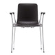 Vitra HAL RE Tube Chair with Armrests in Deep Black — packshot, detail