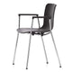 Vitra HAL RE Tube Chair with Armrests in Deep Black — packshot