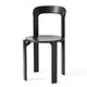 HAY Rey Dining Chair in Deep Black WB Lacquered Beech — packshot