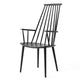 HAY J110 Dining Armchair in Black WB Lacquered Beech — packshot