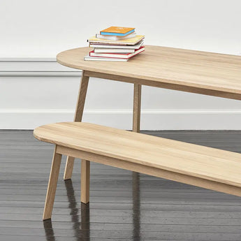 Hay Triangle Leg Oak Dining Bench