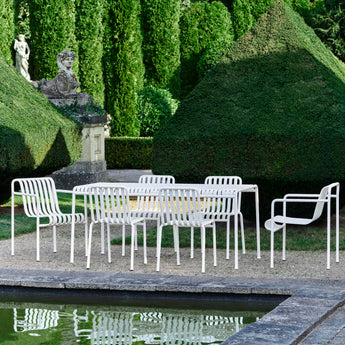 HAY Palissade Large Outdoor Dining Bundle Cream White