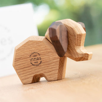 Fablewood Little Oak Elephant - Special Innes 75th Anniversary Edition in Oak