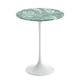 Knoll Saarinen Round Side Table D41cm in Verde Alpi Marble — packshot