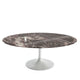 Knoll Saarinen Oval Coffee Table in Rosso Rubino Marble — packshot