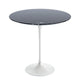 Knoll Saarinen Round Side Table D51cm in Nero Marquina Marble — packshot