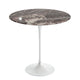 Knoll Saarinen Round Side Table D51cm in Rosso Rubino Marble — packshot