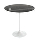 Knoll Saarinen Round Side Table D51cm in Sahara Noir Marble — packshot