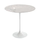Knoll Saarinen Round Side Table D51cm in Statuarietto Marble — packshot