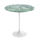 Knoll Saarinen Round Side Table D51cm in Verde Alpi Marble — packshot