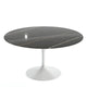 Knoll Saarinen Large Round Dining Table 137cm in Sahara Noir Marble — packshot