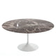 Knoll Saarinen Large Round Dining Table 152cm in Rosso Rubino Marble — packshot