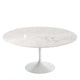 Knoll Saarinen Large Round Dining Table 152cm in Statuarietto Marble — packshot