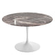 Knoll Saarinen Round Dining Table D120cm in Rosso Rubino Marble — packshot