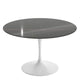 Knoll Saarinen Round Dining Table D120cm in Sahara Noir Marble — packshot