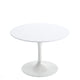 Knoll Saarinen Round Coffee Table D51cm in White Laminate — packshot