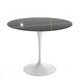 Knoll Saarinen Round Dining Table D91cm in Sahara Noir Marble — packshot