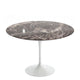 Knoll Saarinen Round Dining Table D107cm in Rosso Rubino Marble — packshot
