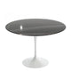 Knoll Saarinen Round Dining Table D107cm in Sahara Noir Marble — packshot
