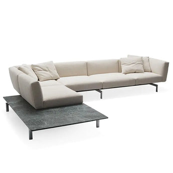 Knoll Avio 4 Seat Sofa L-Shape & End Table