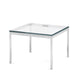 Knoll Florence Knoll Coffee Table Square 60cm in Clear Glass — packshot