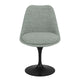 Knoll Saarinen Tulip Dining Chair Upholstered in Black — packshot, detail
