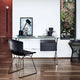 Knoll Albini Desk in Oak Black Stain — lifestyle, ph. Federico Cedrone