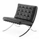 Knoll Barcelona Relax Lounge Chair in Black Venezia Leather — packshot
