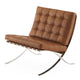 Knoll Barcelona Relax Lounge Chair in Cognac Venezia Leather — packshot