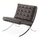 Knoll Barcelona Relax Lounge Chair in Dark Brown Venezia Leather — packshot