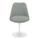 Knoll Saarinen Tulip Dining Chair Upholstered in White — packshot, detail