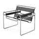 Knoll Wassily Lounge Chair in Black, Chrome Frame — packshot
