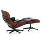 Vitra Eames Lounge Chair & Ottoman in Santos Palisander — packshot, detail