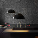 Louis Poulsen AJ Royal Pendant Light 370mm and 500mm Black kitchen setting