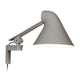 Louis Poulsen NJP Wall Lamp Short Arm in Aluminium Grey — packshot