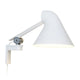 Louis Poulsen NJP Wall Lamp Short Arm in White — packshot