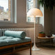 Louis Poulsen Panthella Floor Lamp — lifestyle, living room