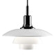 Louis Poulsen PH 3½-3 Glass Pendant Light in Black Metallised — packshot