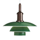 Louis Poulsen PH 3½-3 Metal Pendant Light in Green — packshot