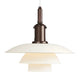Louis Poulsen PH 3½-3 Metal Pendant Light in White — packshot