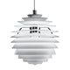 Louis Poulsen PH Louvre Pendant Light in White — packshot